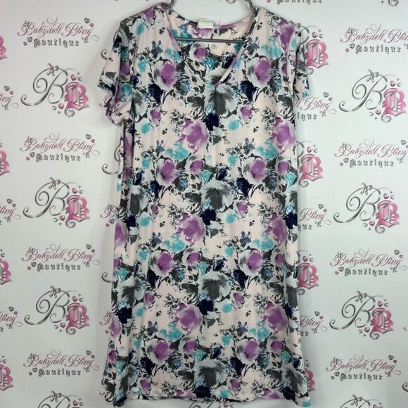 Catherine Malandrino Floral Dress with Pink and Blue - Picture 1 of 8